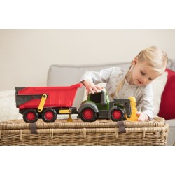 DICKIE ABC Happy Fendt Traktor s vlečkou 65cm