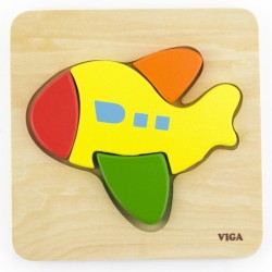 VIGA Moje prvé drevené puzzle Lietadlo