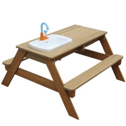 AXI Drevený piknikový stôl so sedením a umývadlom