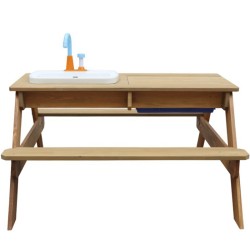 AXI Drevený piknikový stôl so sedením a umývadlom
