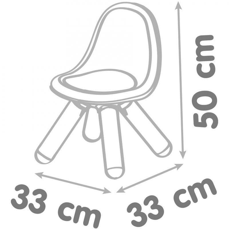 Detská stolička KidChair Smoby modrá s UV filtrom nosnosť 50 kg