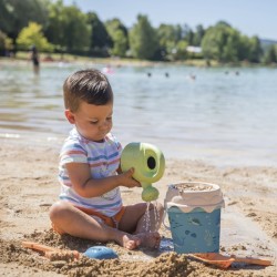 Smoby Green Vedro a krhlička s hračkami do piesku - bioplast