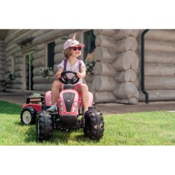 FALK Šlapací Traktor Pink Country Star s Vlečkou od 3 rokov