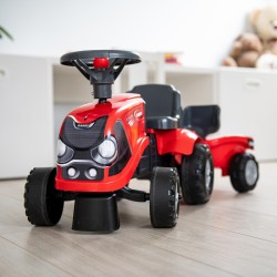 FALK Baby Case IH Ride-On Červený Detský traktor s vlečkou od 12 mesiacov