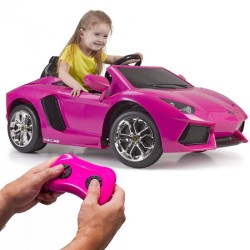 FEBER Lamborghini Aventador Pink Elektrické autíčko 6V 3+