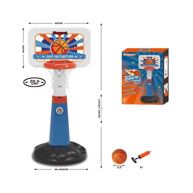 WOOPIE Basketbalový kôš 99 - 125 cm + Lopta