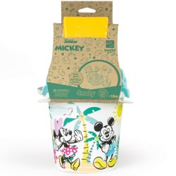 Smoby Green Vedro a krhlička s hračkami do piesku - Mickey Mouse