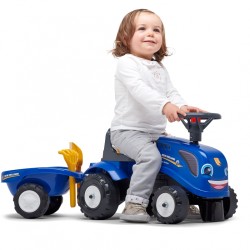 FALK Traktorík Baby New Holland s vlečkou od 1 roka