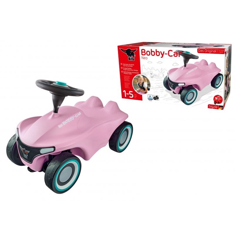 BIG Różowy Jeżdzik Pchacz Bobby Car Neo Pink Dla Dzieci