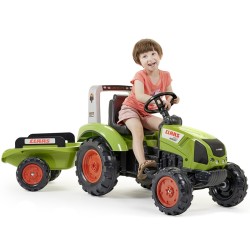 FALK Traktor Claas na pedále s vlečkou od 3 rokov