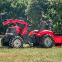 FALK Traktor Case na Pedále s Lyžicou a Vlečkou od 3 Rokov