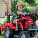 FALK Traktor Case na Pedále s Lyžicou a Vlečkou od 3 Rokov