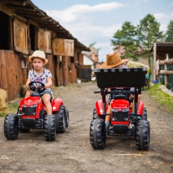 FALK Massey Ferguson Traktor na Pedále s Vlečkou od 3 Rokov