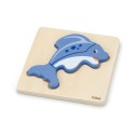 VIGA Moje Prvé Drevené Puzzle Malý Delfín