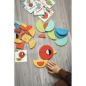 WOOPIE GREEN Drevené Montessori Puzzle 40 Vzorov 55 Dielov Certifikát FSC