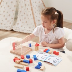 VIGA Drevená Stavebnicová 3D Montessori Hra