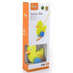 Drevená Kačička na Tlačenie Viga Toys