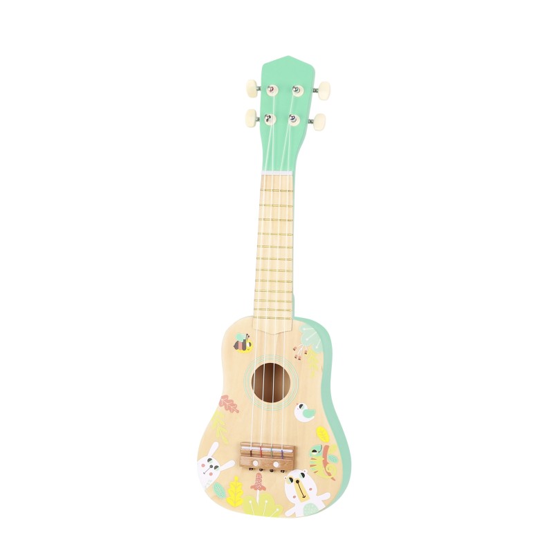 TOOKY TOY Drevená ukulele gitara pre deti 3+