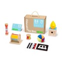 Tooky Toy Edukačný box Baby 6v1 (0–6 mesiacov) – Montessori sada pre bábätká