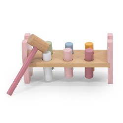 Viga PolarB Montessori Drevená Zatĺkačka s Kladivkom - Líška