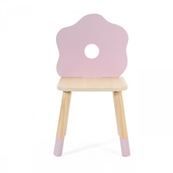 CLASSIC WORLD Detská Pastelová Stolička 3+ (Kvet)