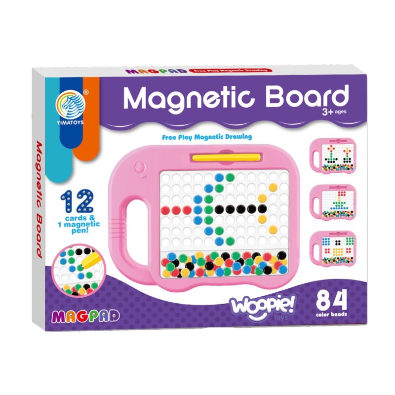 WOOPIE Montessori Magnetická Tabuľa MagPad - Ružový Slon