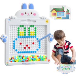 WOOPIE Montessori Magnetická Tabuľa MagPad - Modrý Zajačik