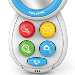 WOOPIE BABY Interaktívny Telefón so Zvukom - Modrý