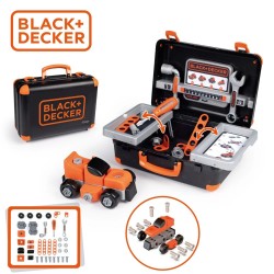 Smoby Black & Decker Kufor s Náradím + Skladacie Autíčko