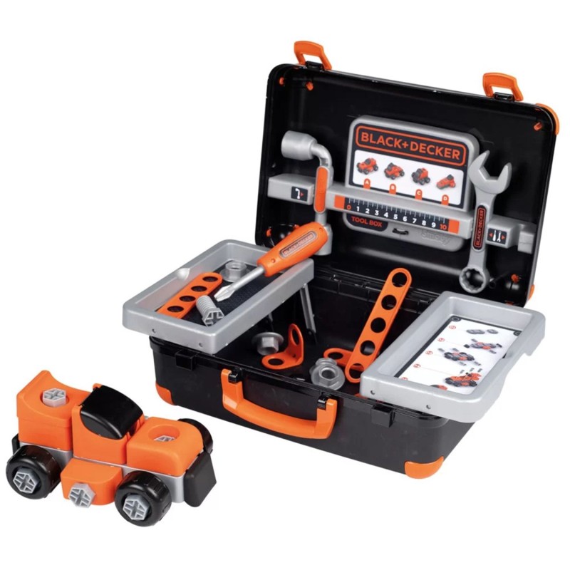 Smoby Black & Decker Kufor s Náradím + Skladacie Autíčko