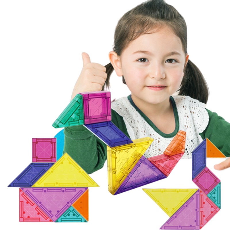 WOOPIE Tangram Magnetické Skladačky - Puzzle 3D