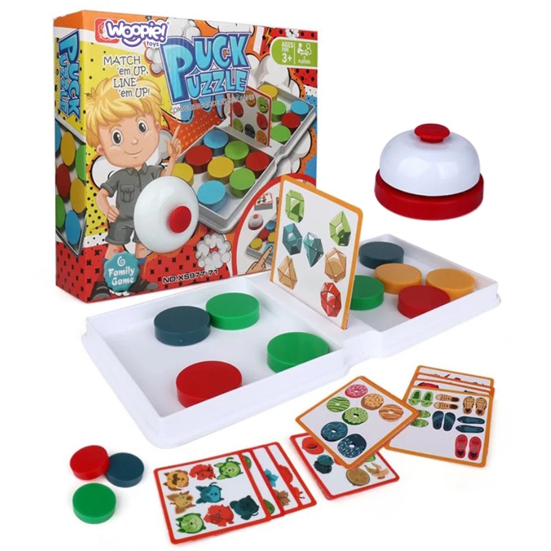 WOOPIE Logická Hra so Vzormi PUCK PUZZLE 3+