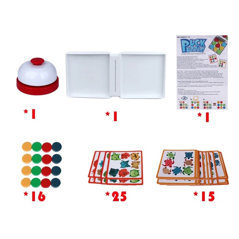 WOOPIE Logická Hra so Vzormi PUCK PUZZLE 3+