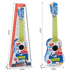 WOOPIE Detská Gitara 57 cm Modrá