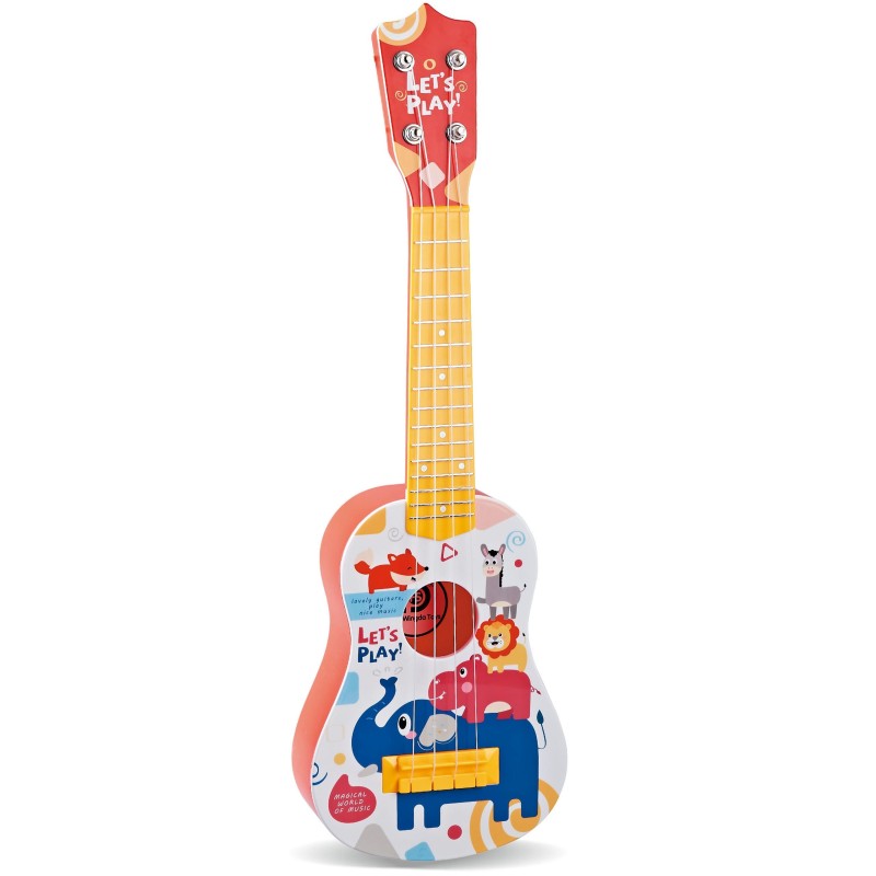 WOOPIE Detská Gitara 57 cm Červená