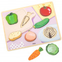 VIGA Drevené Montessori Puzzle - Zelenina