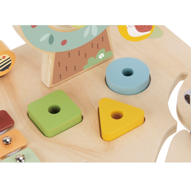 Tooky Toy Aktivity stolík Pastel – Drevený hrací stôl s hudobnými nástrojmi