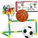 WOOPIE Basketbalový Kôš a Futbalová Bránka + Lopty