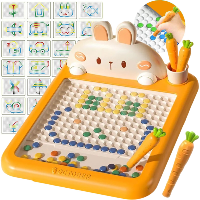 WOOPIE Magnetická Montessori Tabuľa MagPad - Zajačik