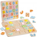 CLASSIC WORLD Montessori Drevené Puzzle Abeceda 27 ks.