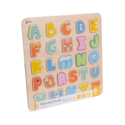 CLASSIC WORLD Montessori Drevené Puzzle Abeceda 27 ks.