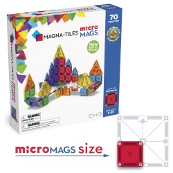 Magnetická stavebnica microMAGS Deluxe Set 70 dielov