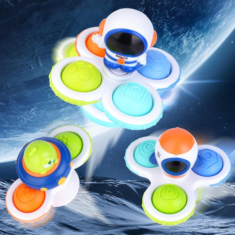 WOOPIE BABY Vesmírny Spinner Pop-it Senzorická Hračka 3 ks.