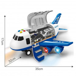 WOOPIE Interaktívne Policajné Lietadlo s Funkciou Pary