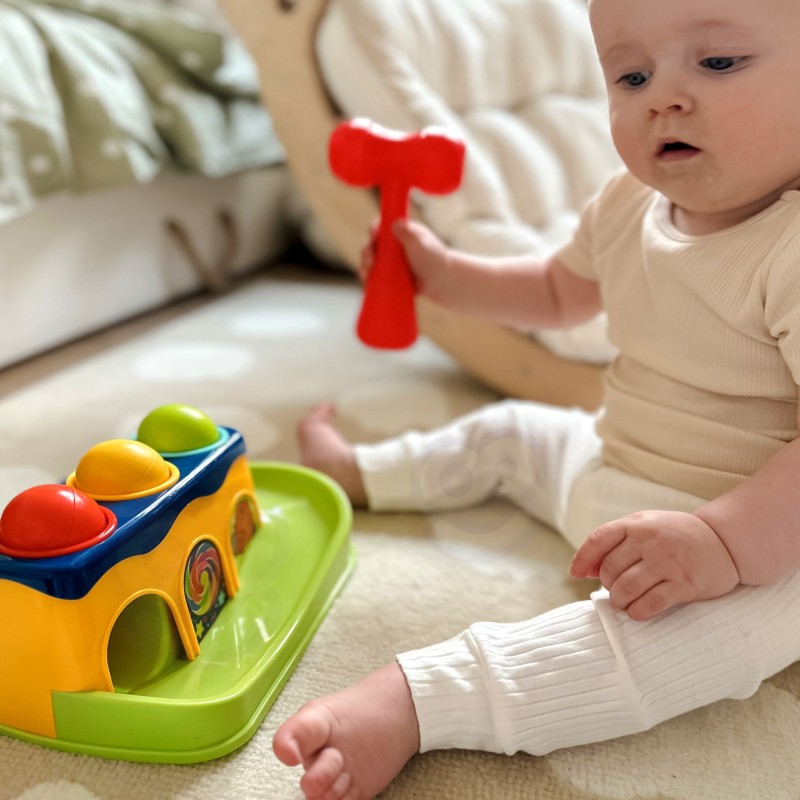 WOOPIE BABY Kolorowa Przebijanka Wbijanka z Młoteczkiem Montessori