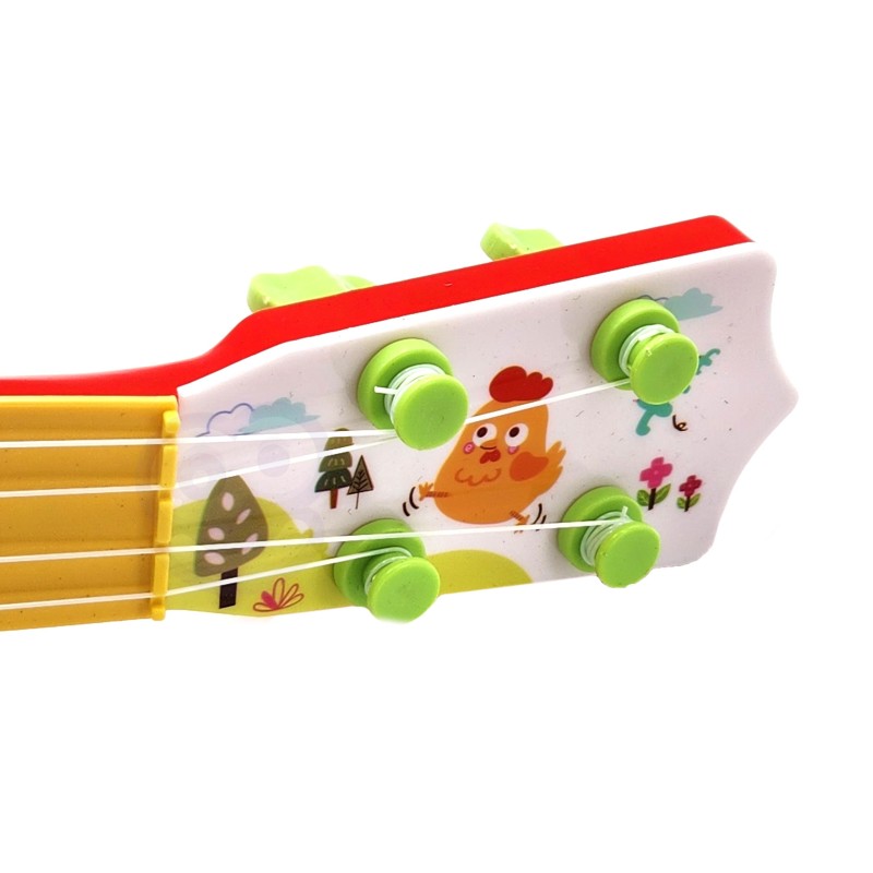 WOOPIE Gitara Akustyczna dla Dzieci Czerwona 43 cm