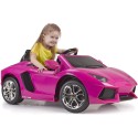 FEBER Lamborghini Aventador Pink samochód elektryczny 6V 3+