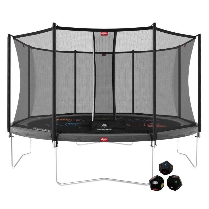 Trampolína BERG Favorit Grey 430 cm + Bezpečnostná Sieť Comfort