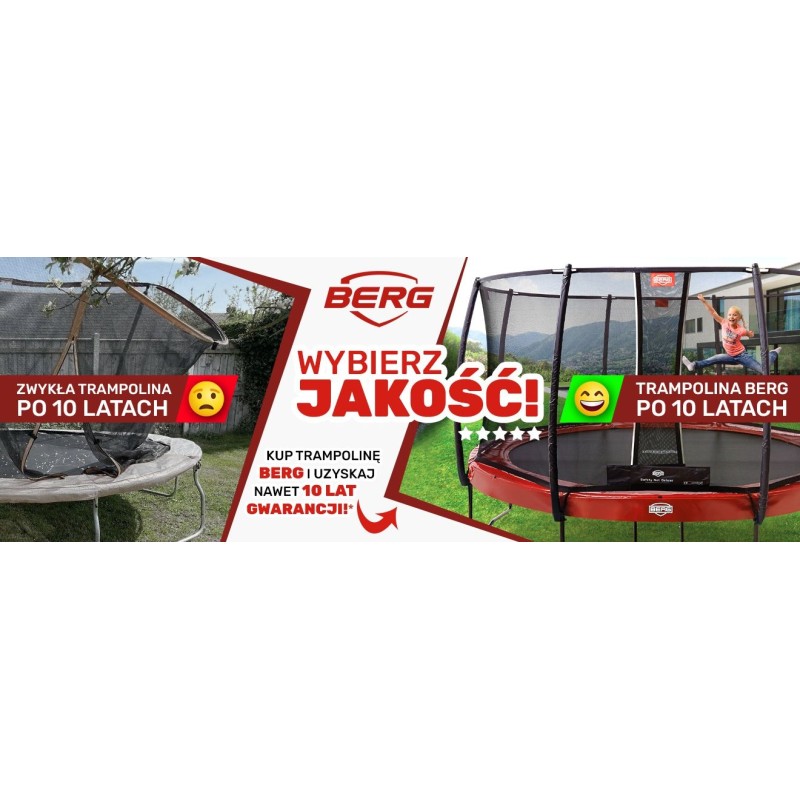 Trampolína BERG Favorit Grey 430 cm + Bezpečnostná Sieť Comfort