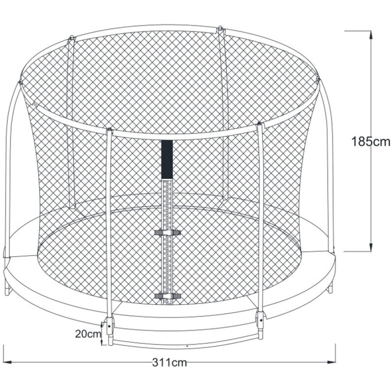 Axi Trampolína Bostonn 305 cm + Bezpečnostná Sieť